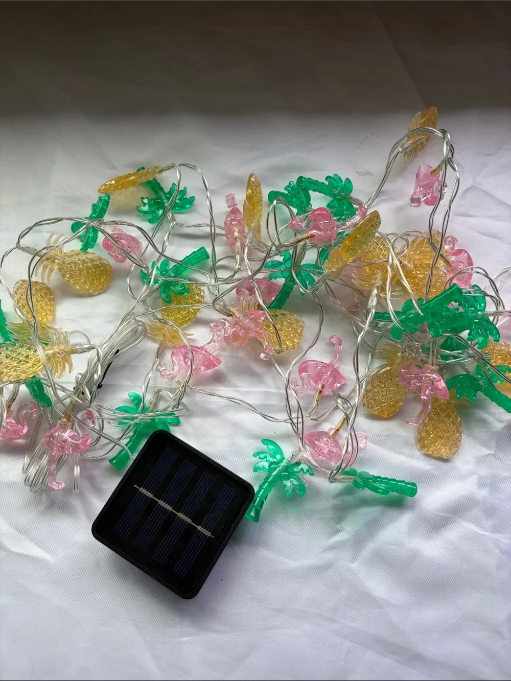 Tropical Pineapple String Lights - Pink, Green, Yellow - Home Party Supplies